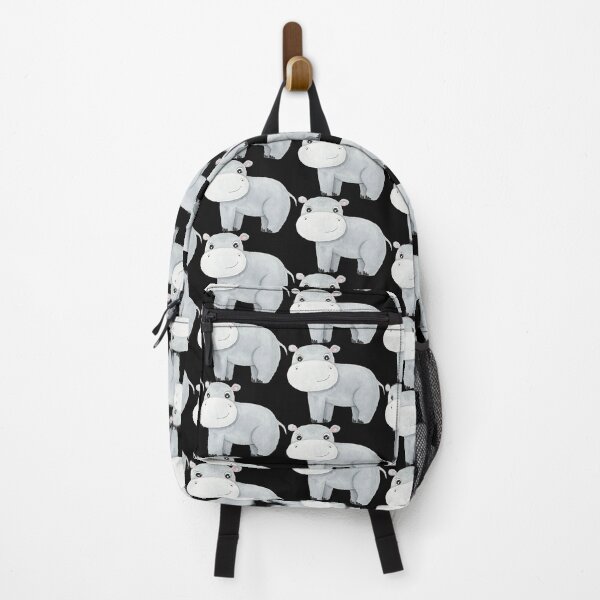 Item preview, Funny Cute Hippo White Watercolor Tropical Animal Hippopotamus designed and sold by Mr-Kawachi.