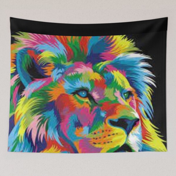 Item preview, Banksy Rainbow Lion Graffiti Pop Art Painting Mug designed and sold by Adbor-Tb.