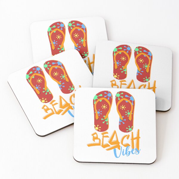 Item preview, Beach Vibes Summer Outfit Colorful Flip Flops Design  designed and sold by MimsTees.