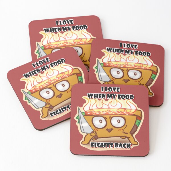 Item preview, I love when food fights back designed and sold by melichatmangart.