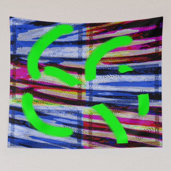 Item preview, Collage with red and blue stripes designed and sold by Ellen Turner.