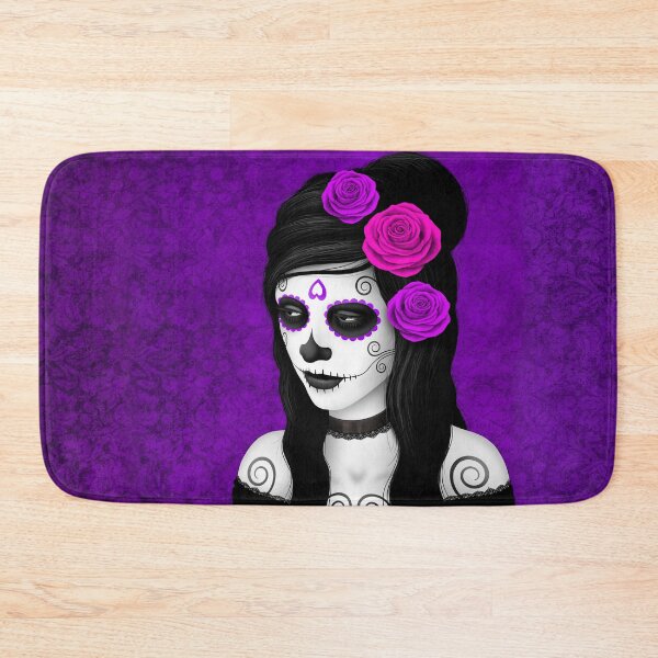 Item preview, Day of the Dead Girl with Purple Roses  designed and sold by JeffBartels.