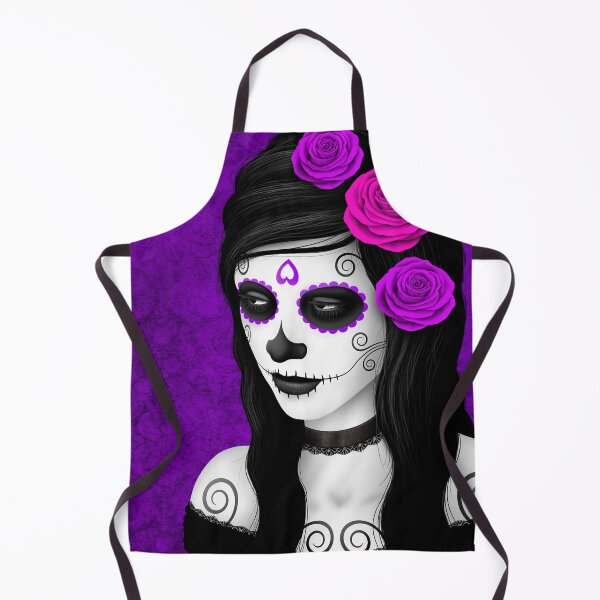 Item preview, Day of the Dead Girl with Purple Roses designed and sold by JeffBartels.