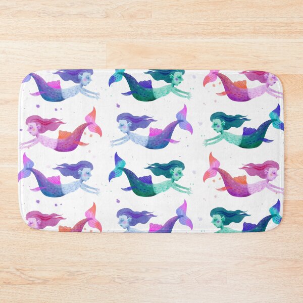 Item preview, Watercolor Mermaid Trio designed and sold by J C Phillipps Design.