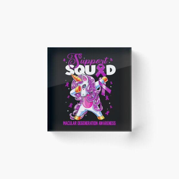 Item preview, Cute Unicorn Support Squad Macular Degeneration Awareness Men Women Kid designed and sold by tenjun16.