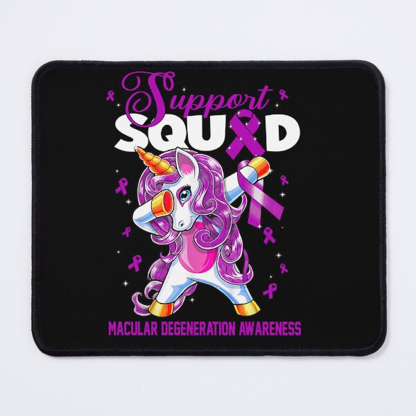 Item preview, Cute Unicorn Support Squad Macular Degeneration Awareness Men Women Kid designed and sold by tenjun16.