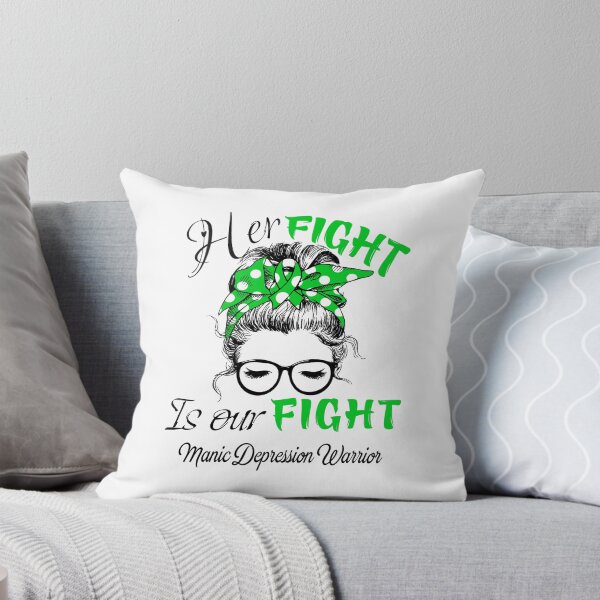 Item preview, Manic Depression Awareness - Her Fight is Our Fight - Support Manic Depression Gifts designed and sold by Aaron309.