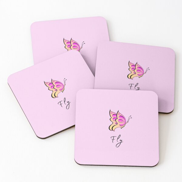 Item preview, Girly Butterfly "Fly" Quote designed and sold by euphoriashop4.