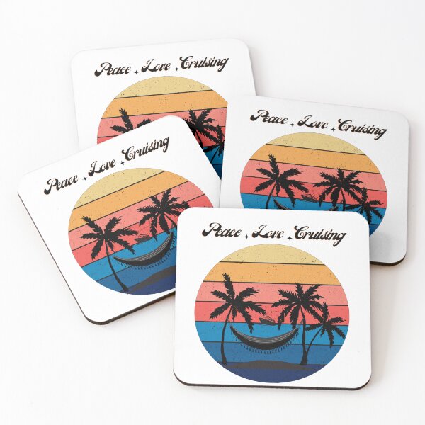 Item preview, Peace Love and Cruising. Retro Design designed and sold by BonieDexter.