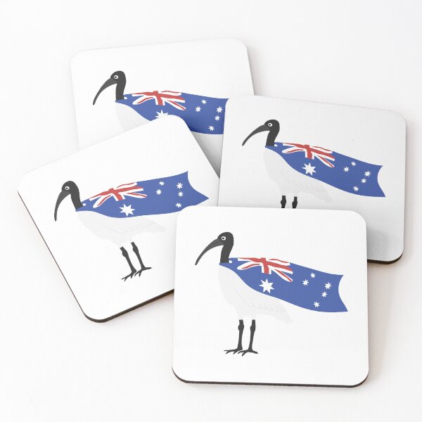 Item preview, Bin Chicken Australia Day Flag on White designed and sold by Digitaldingo.
