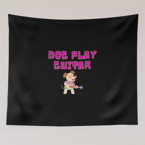 Item preview, Dog Play Guitar Sticker designed and sold by desireeowe.