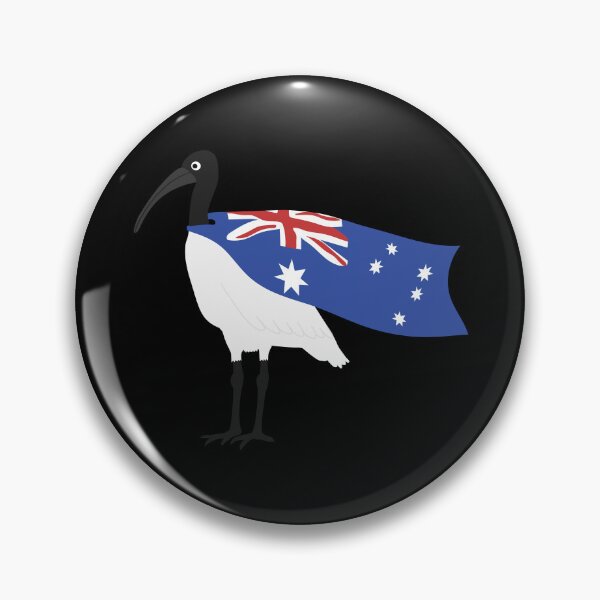 Item preview, Bin Chicken Australia Day Flag on Black designed and sold by Digitaldingo.