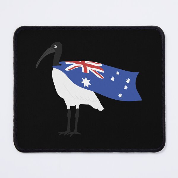 Item preview, Bin Chicken Australia Day Flag on Black designed and sold by Digitaldingo.