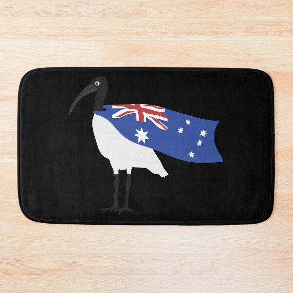 Item preview, Bin Chicken Australia Day Flag on Black designed and sold by Digitaldingo.