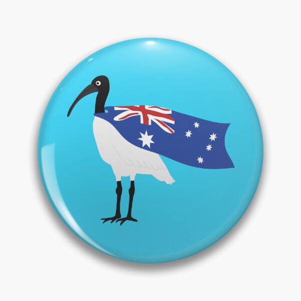 Item preview, Bin Chicken Australia Day Flag on Blue designed and sold by Digitaldingo.