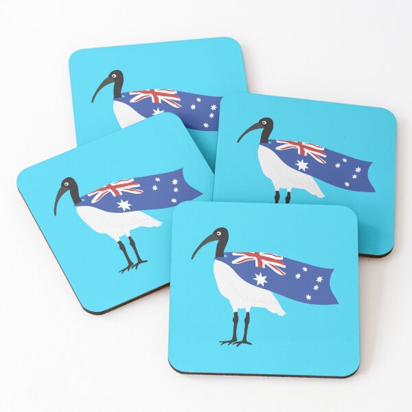 Item preview, Bin Chicken Australia Day Flag on Blue designed and sold by Digitaldingo.