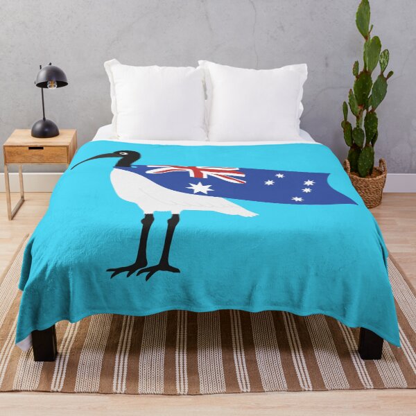 Item preview, Bin Chicken Australia Day Flag on Blue designed and sold by Digitaldingo.