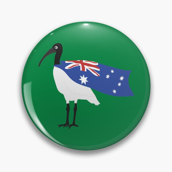 Item preview, Bin Chicken Australia Day Flag on Green designed and sold by Digitaldingo.