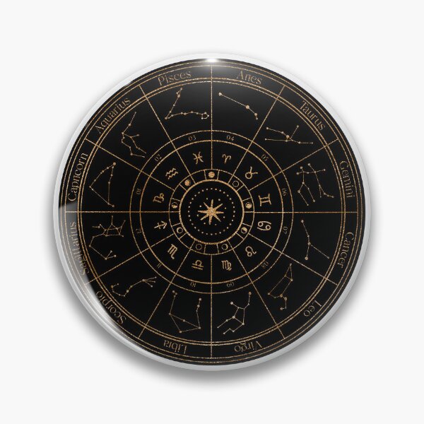 Item preview, Gold Zodiac Wheel designed and sold by MonkeyBizness.