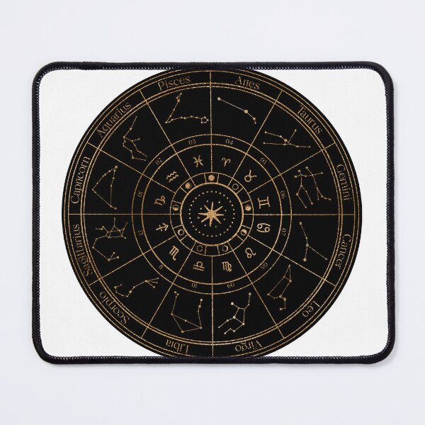 Item preview, Gold Zodiac Wheel designed and sold by MonkeyBizness.