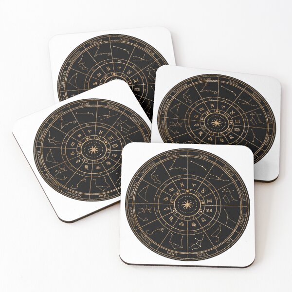 Item preview, Gold Zodiac Wheel designed and sold by MonkeyBizness.