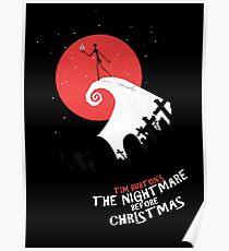 Minimalist Poster : Nightmare Before Christmas Poster