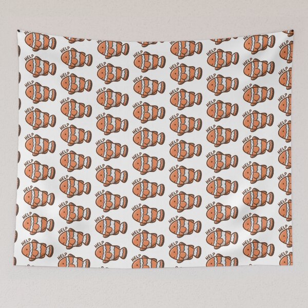 Item preview, Clownfish Help designed and sold by Help Illustrations.