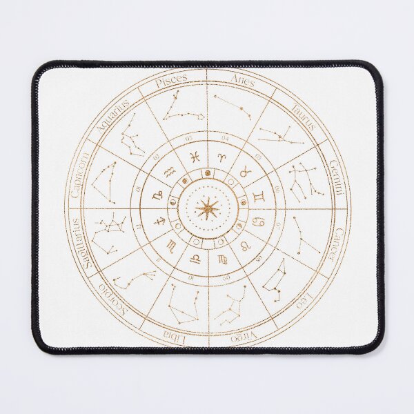 Item preview, Gold Zodiac Wheel designed and sold by MonkeyBizness.