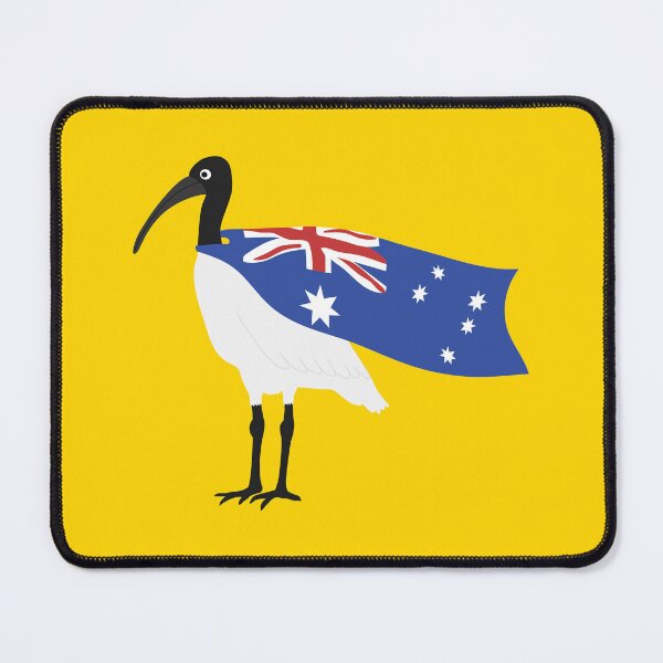 Item preview, Bin Chicken Australia Day Flag on Gold designed and sold by Digitaldingo.