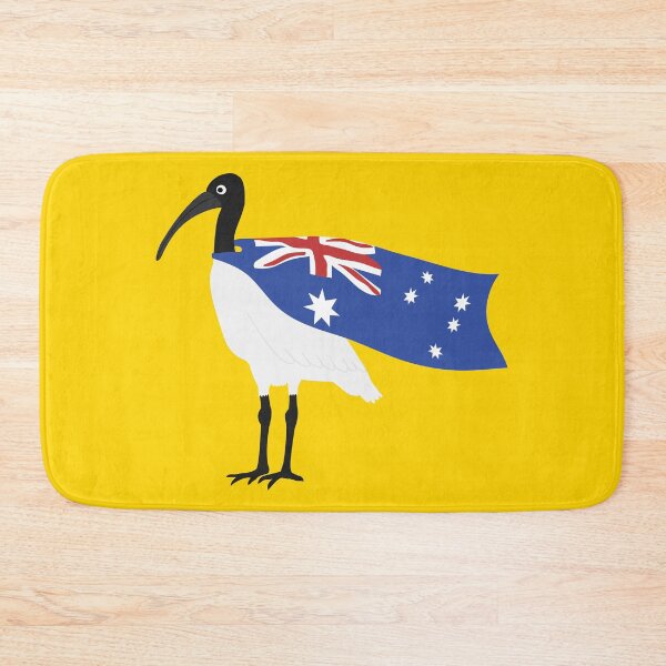 Item preview, Bin Chicken Australia Day Flag on Gold designed and sold by Digitaldingo.
