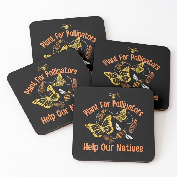 Item preview, Plant For Pollinators Help Our Natives Colorful Design designed and sold by EarthArtDesigns.