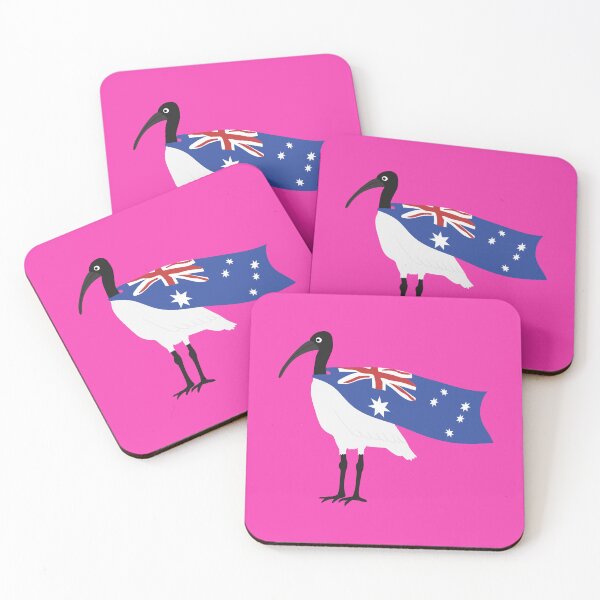 Item preview, Bin Chicken Australia Day Flag on Pink designed and sold by Digitaldingo.