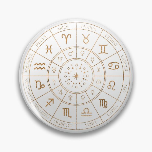Item preview, Gold Zodiac Wheel designed and sold by MonkeyBizness.
