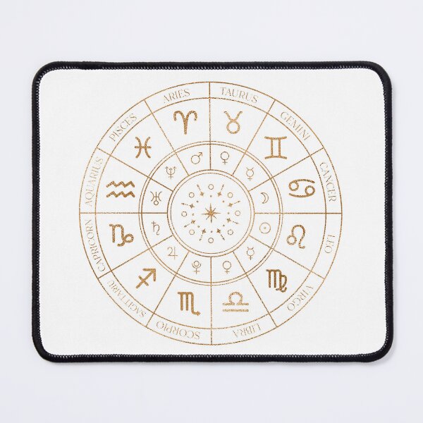 Item preview, Gold Zodiac Wheel designed and sold by MonkeyBizness.