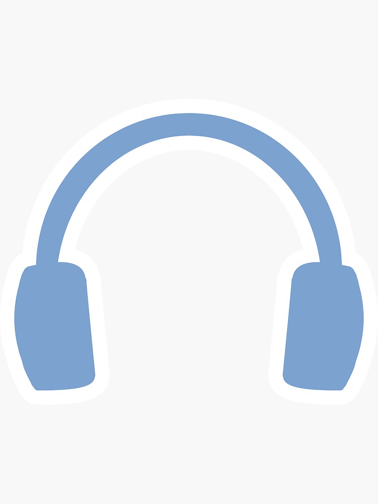 "Headphones" Sticker by ChibiCharacters Redbubble