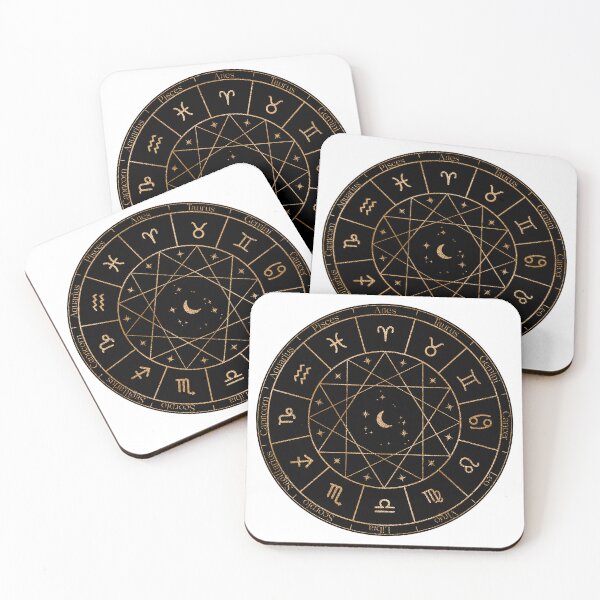 Item preview, Gold Zodiac Wheel designed and sold by MonkeyBizness.
