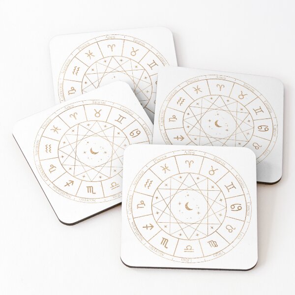 Item preview, Gold Zodiac Wheel designed and sold by MonkeyBizness.