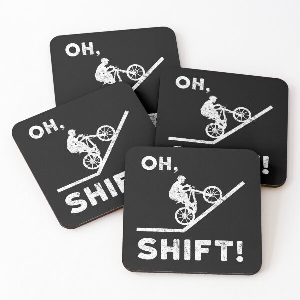 Item preview, Oh SHIFT - Funny Mountain Bike design designed and sold by EstelleStar.