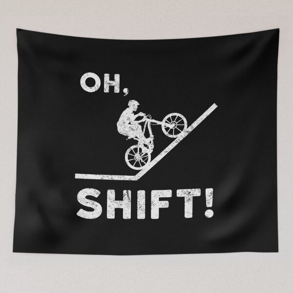 Item preview, Oh SHIFT - Funny Mountain Bike design designed and sold by EstelleStar.