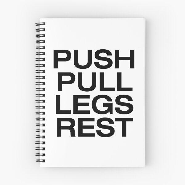 Item preview, PUSH PULL LEGS REST Gym schedule designed and sold by rodentpad.