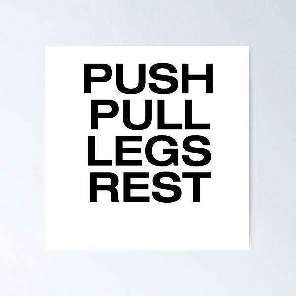 Push pull best sale legs rest