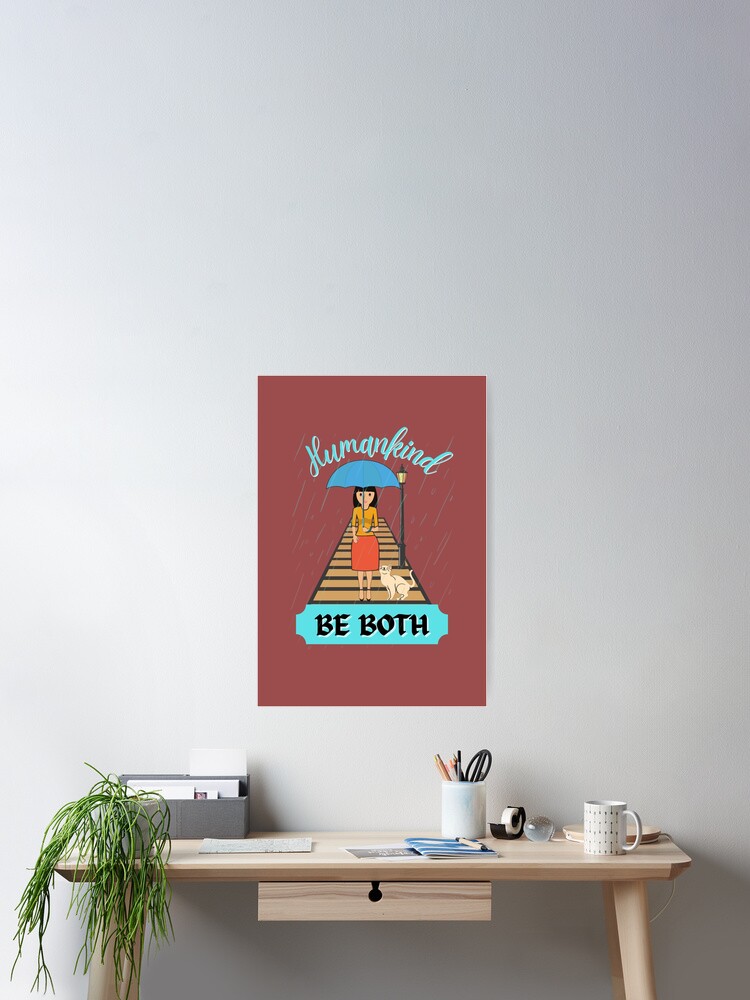 Thumbnail 2 of 3, Poster, Humankind, Be Both designed and sold by BlendedDesigns.