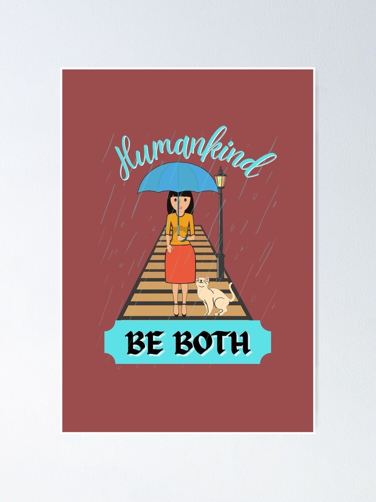 Thumbnail 1 of 3, Poster, Humankind, Be Both designed and sold by BlendedDesigns.