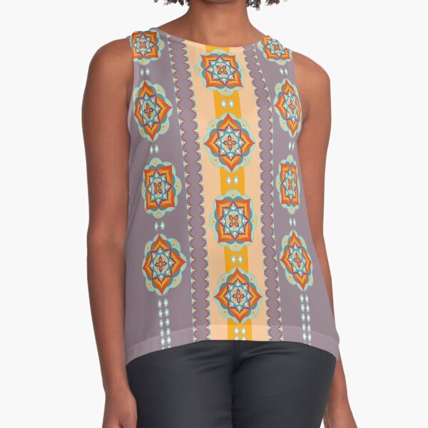 Item preview, Mandala embroideries for lilac blouse designed and sold by Atico.