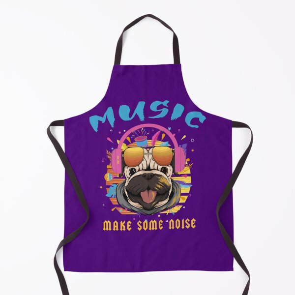 Item preview, music pug With Headphones designed and sold by Zouhairm.