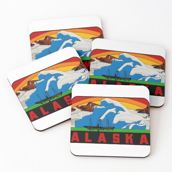 Item preview, Vintage Style Alaska designed and sold by Decal Mania.