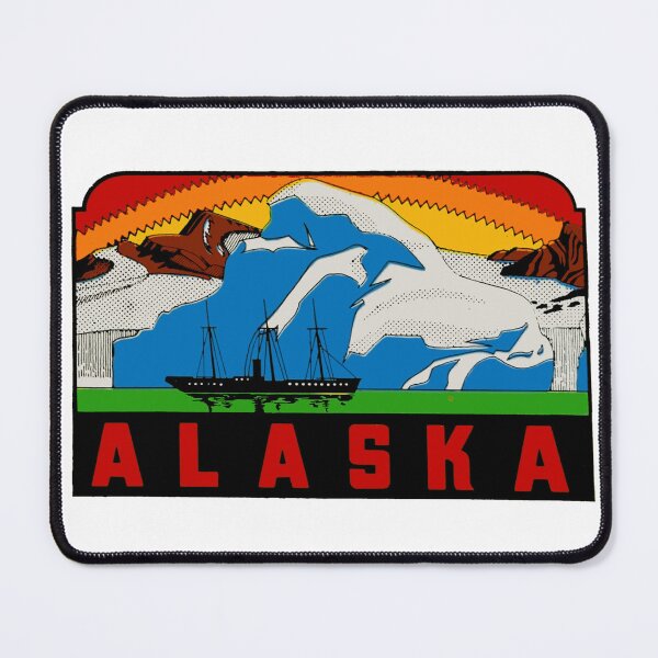 Item preview, Vintage Style Alaska designed and sold by Decal Mania.
