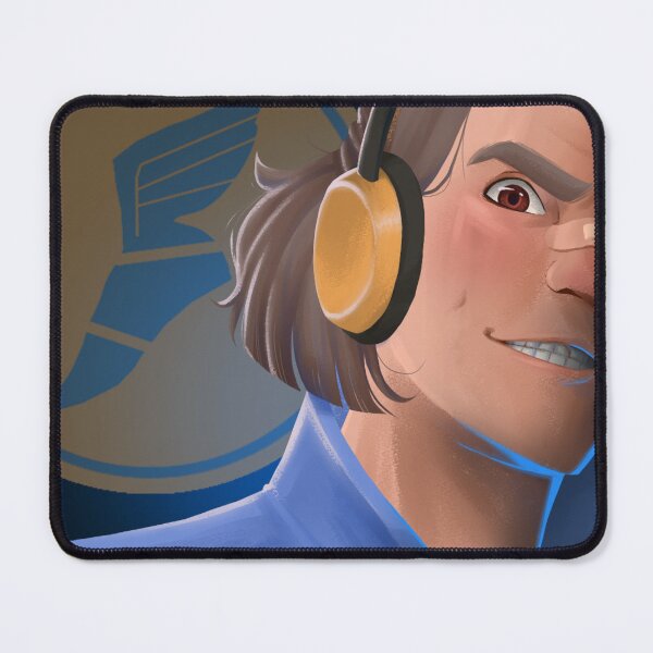 Item preview, BLU Scout Extreme Closeup (With Emblem) designed and sold by scorpiolight.
