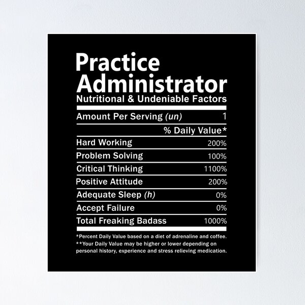Item preview, Practice Administrator T Shirt - Nutritional And Undeniable Factors Gift Item Tee designed and sold by miraschroe.