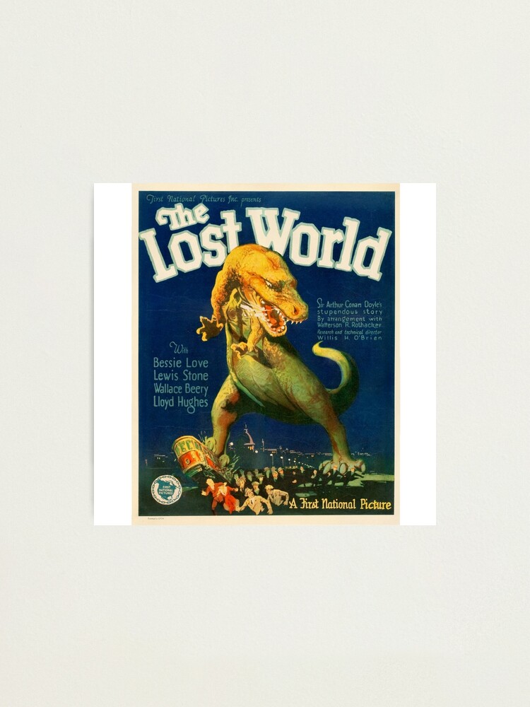 The Lost World Vintage Movie Poster Photographic Print By Riddleparty Redbubble